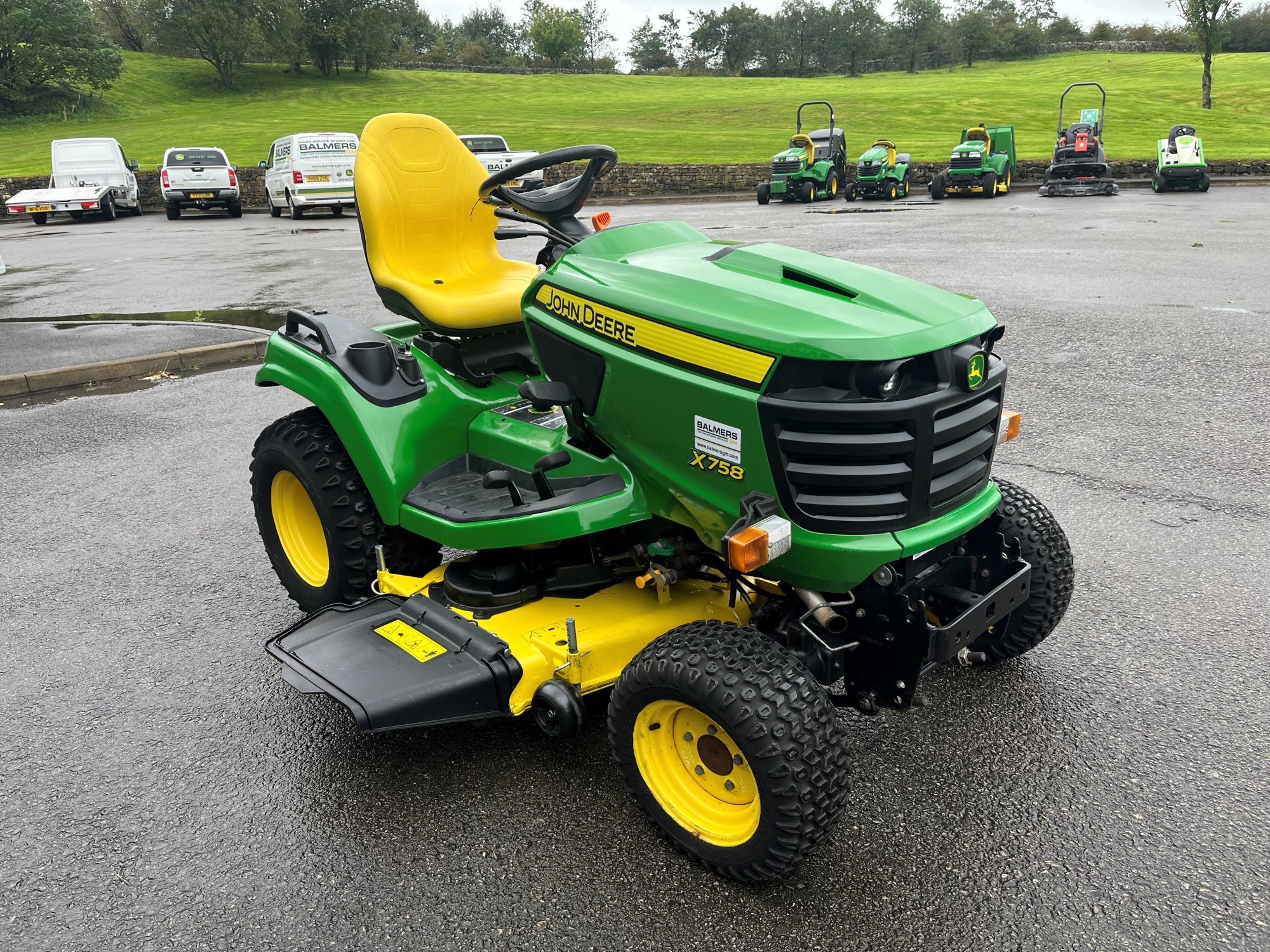 John Deere X758 Lawn Tractor Balmers Gm Ltd